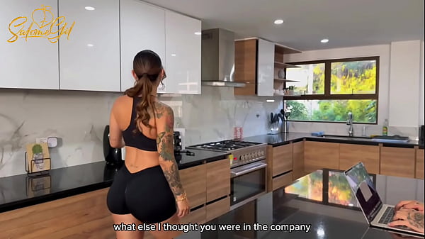 Sexy MILF with big ass turns hot and wants to get anal fucking with her sister husband – Salome Gil